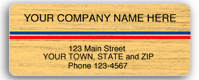 DF355 Brushed Gold Poly Film Address Label