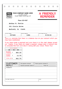 DF4504 Collection Forms System - Detached Carbonless