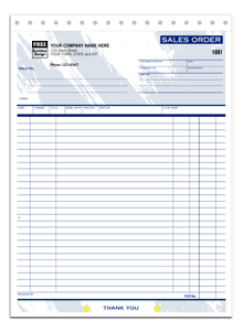 DF53T-4 Large Sales Order Form - Detached Carbonless