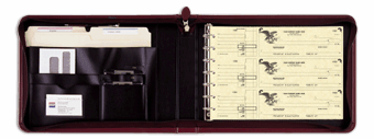 DF5438 Portable Office Business Organizer for 3-On-A-Page Checks