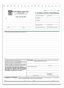 DF5568 Landscaping Proposal - Detached Carbonless