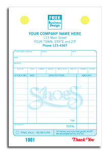 DF601 Shoe Register Form - Carbonless