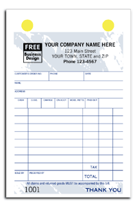 DF609T-4 Register Form - Carbonless