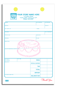 DF616 Bakery Order Register Form - Carbonless