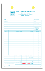 DF621 Work Order Register Form - Carbonless