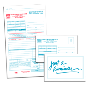 DF649 Repair Order with Reminder Card