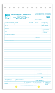 DF6558 Job Work Order Form - Carbonless