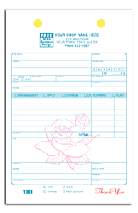 DF672 Florist Register Form - Carbonless