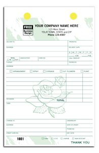 DF672T Florist Register Form - Carbonless