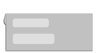 DF775  Double Window Inside Tint Envelope