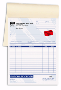 DF87T Purchase Order Book - Detached Carbonless