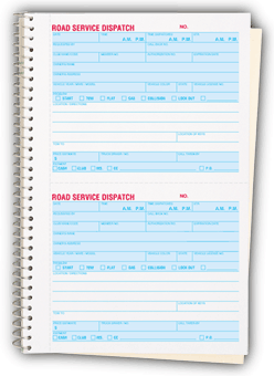 DF8851 Road Service Dispatch Book