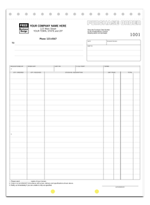 DF92 Large Purchase Order - Detached Carbonless