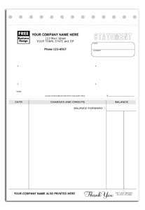 DF95 Statement without Lines - Detached with Carbons