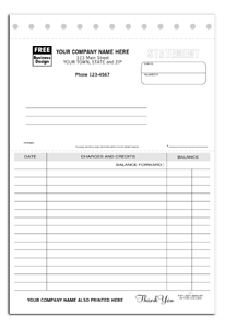 DF96 Statement with Lines - Detached with Carbons