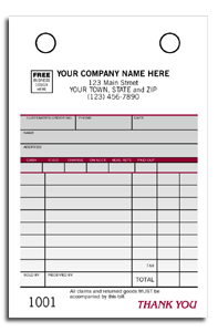 DFSP125 Register Form - Carbonless