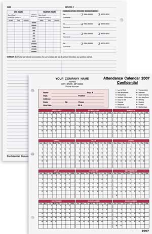 AC370 Attendance Calendar