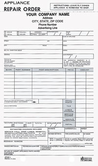 Snap-A-Part APRCC567 Appliance Repair Form - Carbonless