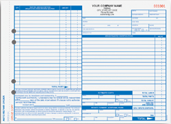 ARO373 Auto Repair Order Form, Californis Clause Version - Carbon