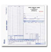 ARO655  Auto Repair Order Form, Snap-A-Part - Carbon