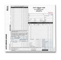 ARO671 Auto Repair Order Form, Snap-A-Part - Carbon