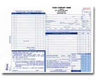 AROCC644 Auto Repair Order, Florida Compliant - Carbonless, Snap-A-Part