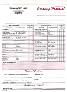 CPCC796 Janitorial Cleaning Proposal - Detached Carbonless