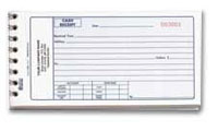 CRB110  Receipts, Wire-O-Book - Carbonless