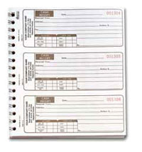 CRB111 Receipts, Wire-O-Book - Carbonless