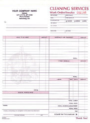 CWICC797 Cleaning Services Work Order/Invoice - Detached Carbonless