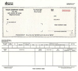 DCCC394 Dual Purpose Combination Security Voucher Check - Carbonless, Snap-A-Part