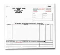 DCM578 Debit/Credit Memo, Snap-A-Part - Carbonless