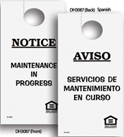 Door Hangers DH3087 Maintenance (English/Spanish)-Door Hanger