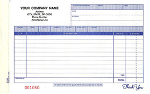 GP139 Horizontal Sales Book with Wrap-A-Round Cover - Carbonless