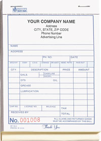 SGP155 Service Station Sales Book - Carbonless