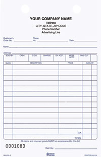 Register Form GS209 General Sales - Carbonless