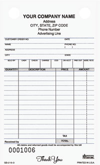 Register Form GS215 General Sales - Carbonless