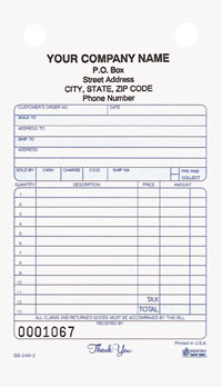 Register Form GS240 General Sales - Carbonless