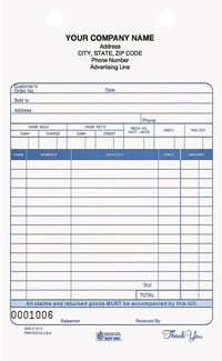 Register Form GSA210 General Sales - Carbonless