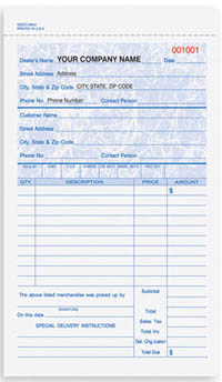 GSDCC643  General Sales Delivery Receipt - Carbonless