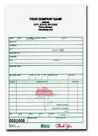 GSFCC649 Florist Sales Form - Snap-A-Part Carbonless