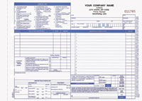 HAC680  Auto Heating and Air Conditioning Service Form - Carbonless, Snap-A-Part