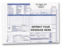HAC684 Auto Heating and Air Conditioning Service Form - Carbonless, Snap-A-Part