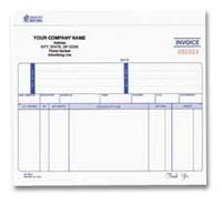 INV764 Unruled Invoice - Carbon, Snap-A-Part