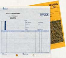 INVCC782 Invoice with Packing List - Carbonless, Snap-A-Part