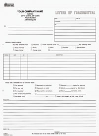 LT584 Letter of Transmittal - Carbonless, Snap-A-Part