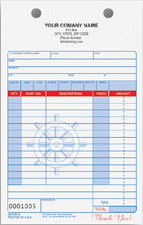 MS249 Marine Sales Slip Register Form - Carbonless