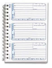 Wire-O-Book PM101 Phone Memo Book - Carbonless