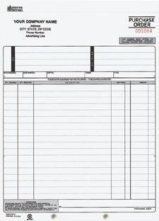 PO700 Purchase Order, Snap-A-Part - Carbon