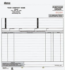 PO701 Purchase Order, Snap-A-Part - Carbon Interleaf